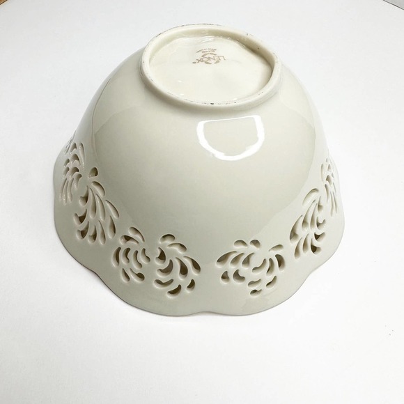 Lenox Westbury Collection 8" Embossed Pierce Bowl Coordinates with Eternal - Picture 9 of 9